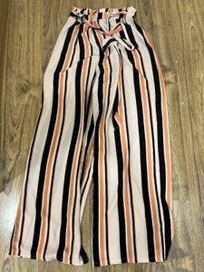 striped flowy bottom