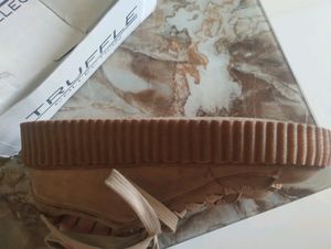 Original Truffle Collection Beige Platform Sneaker