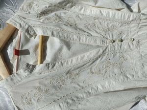 Y2K Ivory Embroidered Tunic 🤍