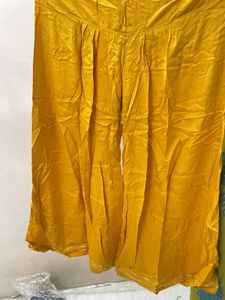 Yellow Frock &amp; Palazzo