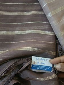 New Trending Dual Shade Saree With Cutwork Blouse