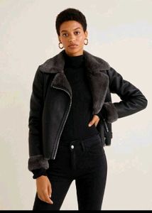 Mango Faux Leather Jacket