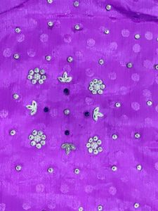 Stone work Saree