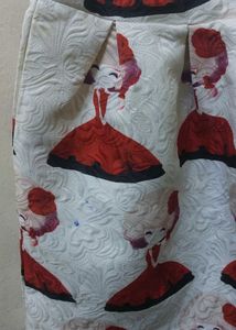 White Print Sleeveless Dress