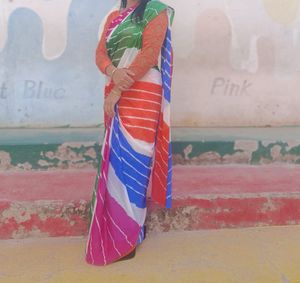 Striped Multicolor Saree