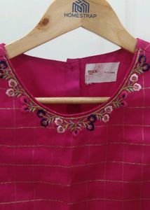 Pink &amp; Blue Lehenga Choli Set