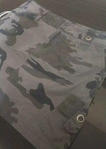 Army Print Mini Skirt