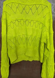 Green Knit Cardigan
