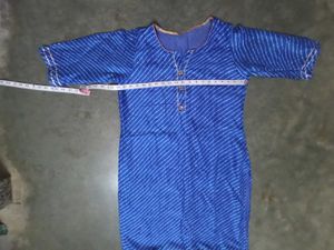 Blue Striped Kurti (Length -39", Bust- 40)
