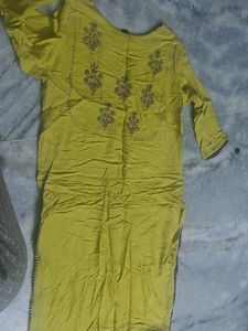 festive yellow kurta