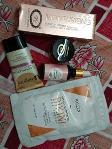 Primer, Illuminating Moisturizer And Wax Powder