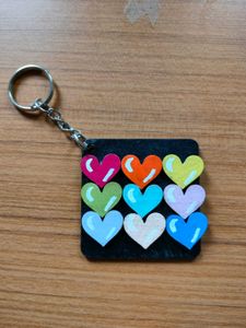 Handmade Heart Fridge Magnets &amp; Keychain