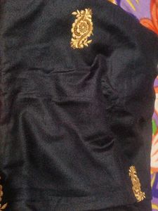 Embroidered Black stole