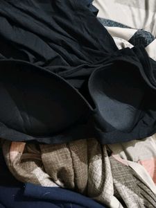 Elegant Black Midi Dress With Built It Bra