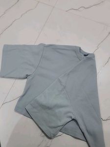 Grey Cropped T-Shirt
