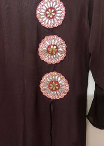 Brown Full Dress - perfect for shadi season
