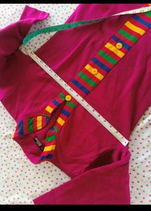 purple woollen kurta for women