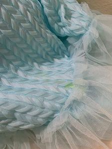 Blue Off Shoulder Party Dress
