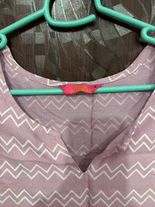 Lavender Chevron Top