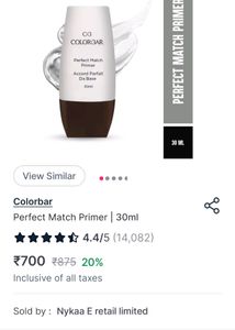 BRAND NEW Colorbar Primer (Perfect Match) 30ml