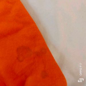 Orange Triangle Bikini Top