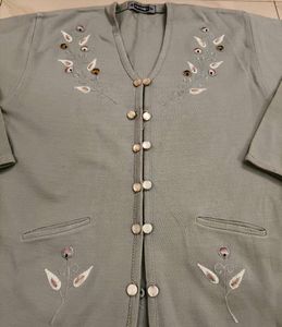 Embroidered Cardigan