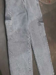 Gray Denim Pants Used Once