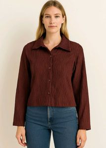 Semi Formal Coffee Brown Shirt 🤎😍