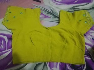 Green Embellished Dress Material