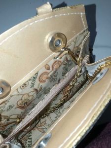 Golden Glitter Clutch Bag Set