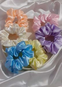 Colorful Scrunchie Set (Combo Of 6)