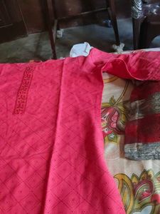 Pink Diamond Patterned Tunic Top
