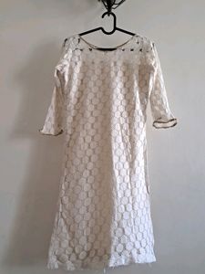 Straight Kurta (Cream)