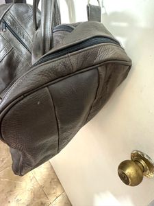 Leather Travel Duffel Bag