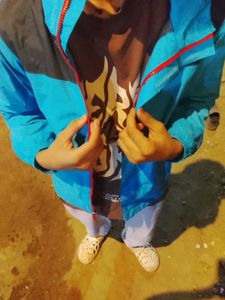 The North Face windbreaker.