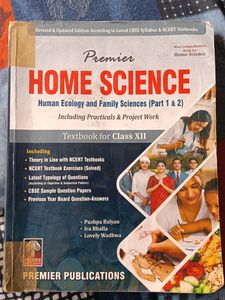 Premier Home Science Class XII Textbook