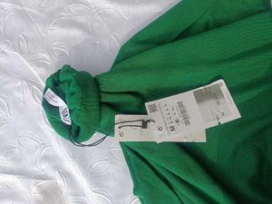 Zara Green Turtleneck Sweater