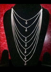 Seven Layered Chain With Star Pendant