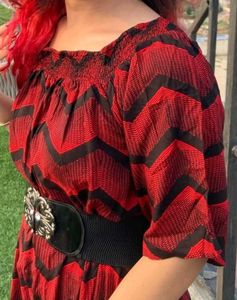 Chic Red and black Dress