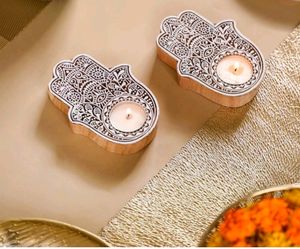 Set Of 2 Nestasia T- Light Holder