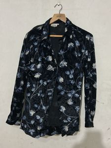 Floral Velvet Shirt