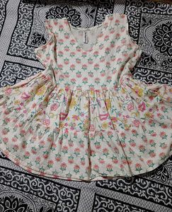 Floral Print Tiered Mini Dress