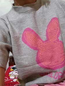Bunny Cardigan Top