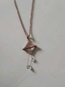Rose Gold Geometric Necklace