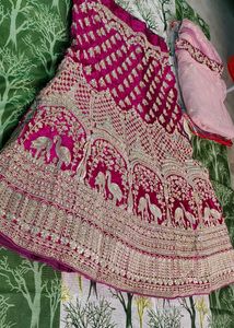 Red Wine Bridal Designer Unstiched Lehenga Choli Set