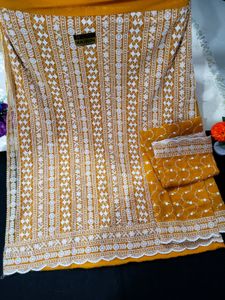 Georgette Chikankari Semi Stitched Suit