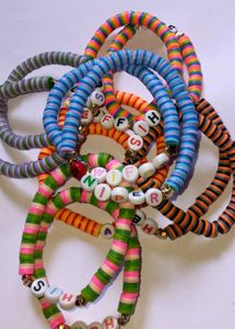 clay beads couple bracelet 😍 ❤️