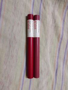 2 Pieces Maybelline New York Lipstick