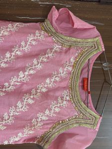 Pink Embroidered Kurta Set