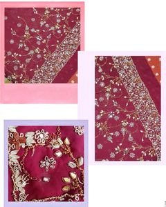 Fancy Maroon Ready to Wear Saree With Blouse